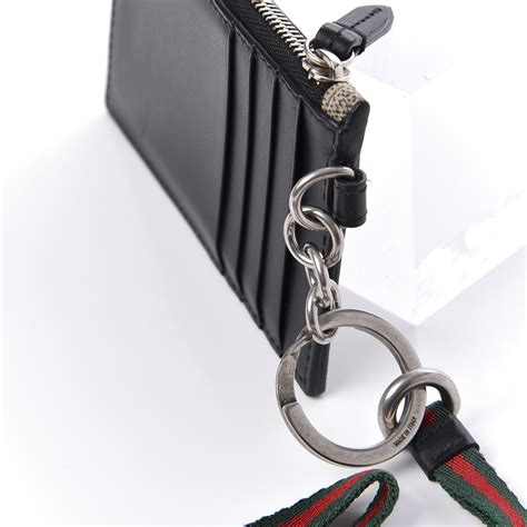 coin bag gucci|gucci card case with lanyard.